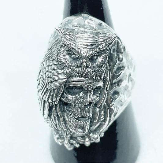 Owl Skull Ring in collaboration with Fernando De Paiva